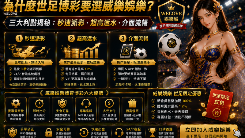 世足博彩要選威樂娛樂